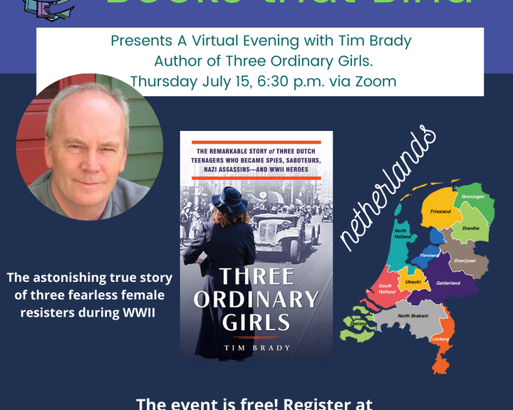 Great news! 🥳 our book club was selected by bookclubz to have a discussion with author tim brady on his book three ordinary girl...