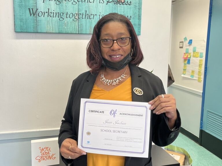 Shoutout to our AMAZING Payroll Secretary, Ms. Jean Jackson, for receiving the @... 43 FTr8 5XWIAYWzcH
