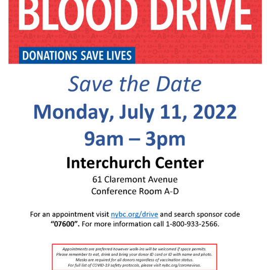 save the date 7.11.22 blood drive flyer