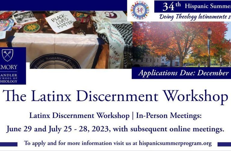 Apply to hispanic summer program's latinx discernment workshop by 12/1! This workshop provides space for latinx grad students to reflect on...