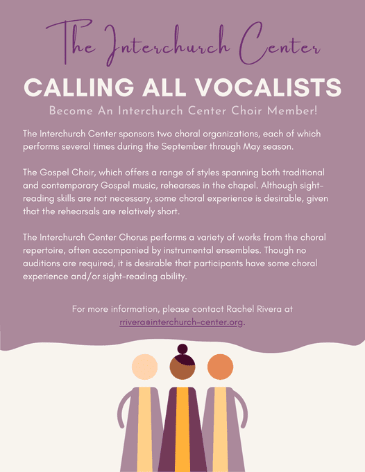 Do you love to sing? Are you in the morningside heights area with some free time?