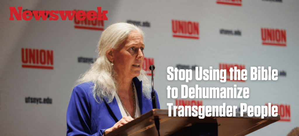 Stop using the bible to dehumanize transgender people