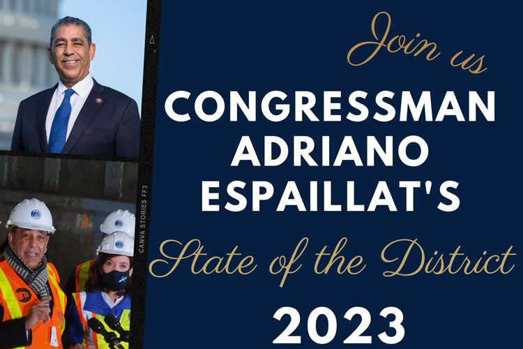 Congressman adriano espaillat (@repespaillat) will hold his state of the distric...