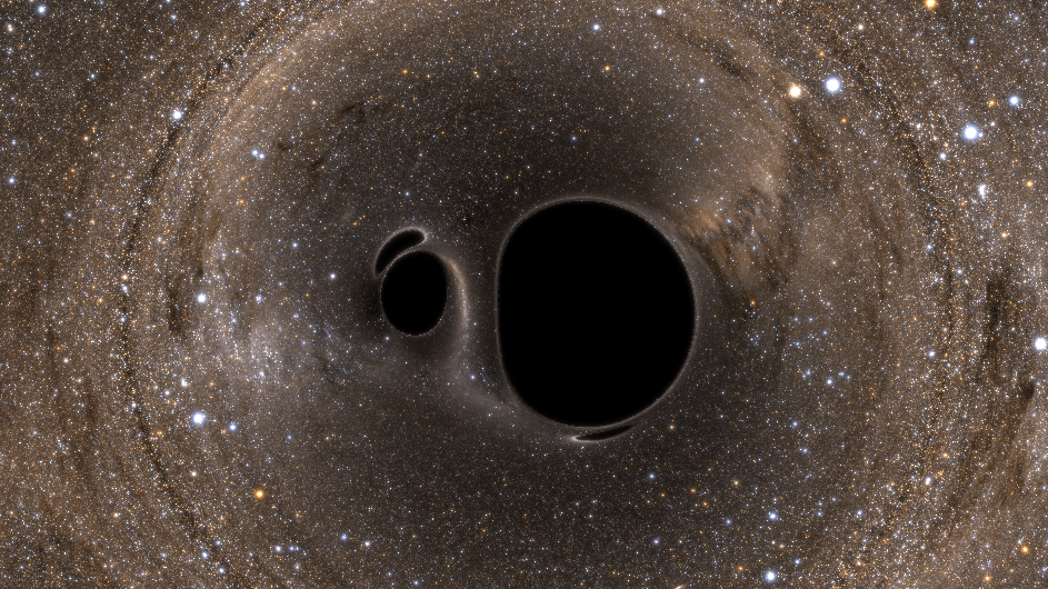 black holes merging from above