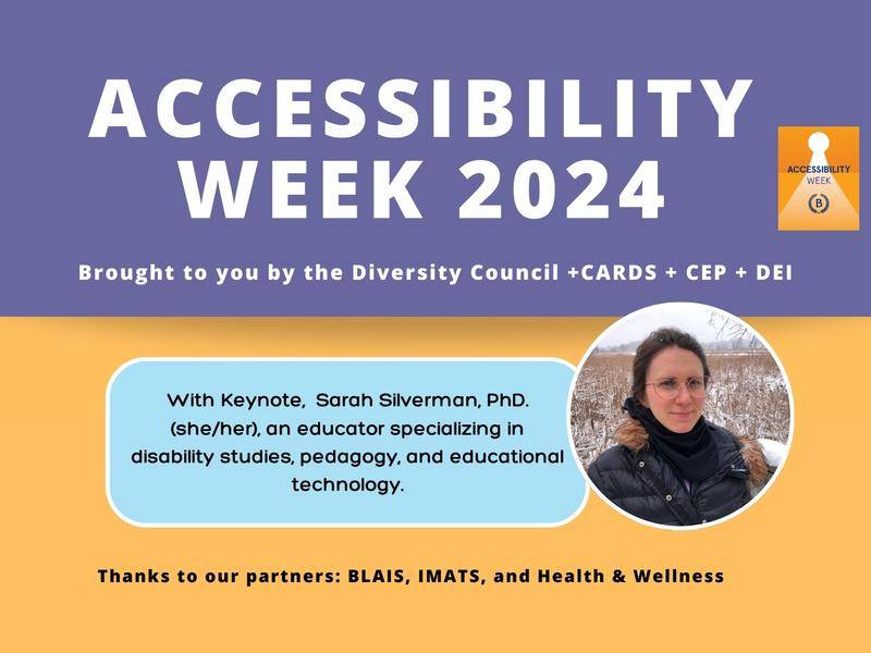 New Website Barnard Accessibility Week 2024 Flyer