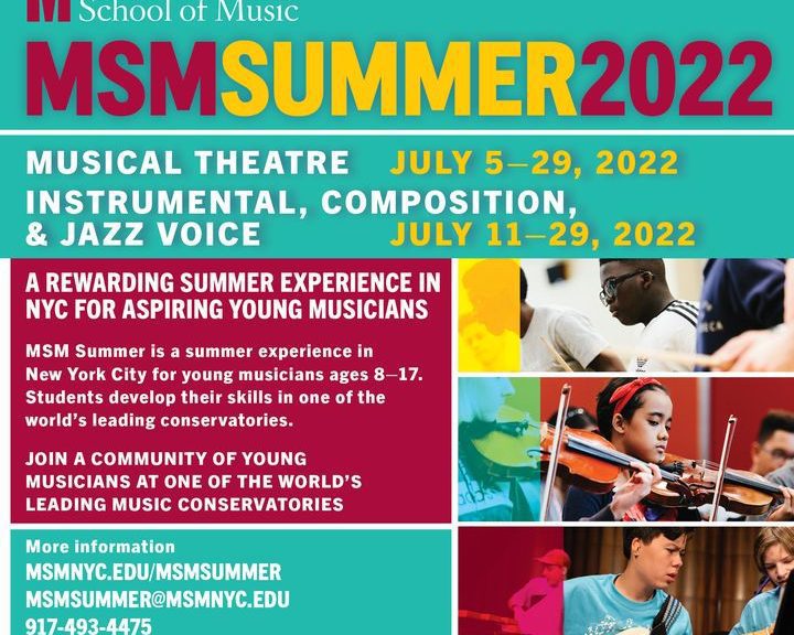 Attention talented musicians aged 8-17: the msm summer 2022 application drops today!! This program will give you the chance to...