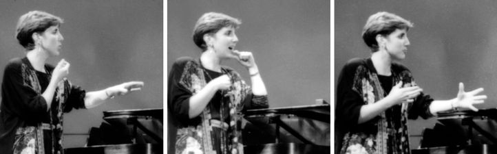 #tbt on this date in 1993: soprano dawn upshaw (mm '84) gives a public master class at manhattan school of music.
