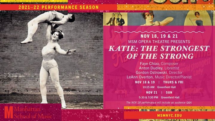 Join us in person at msm! This friday and sunday nov 19 & 21. Msm opera theatre presents katie: the strongest of the strong deta...