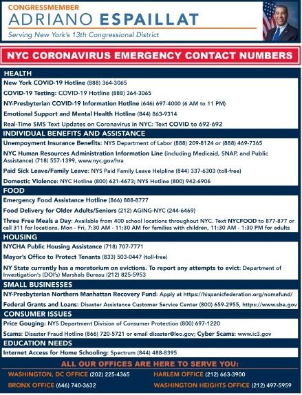 COVID Resources Quicksheet