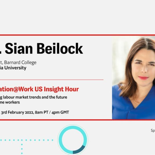 Join @sianbeilock @BarnardCollege at Innovation@Work US Insight Hour Navigating