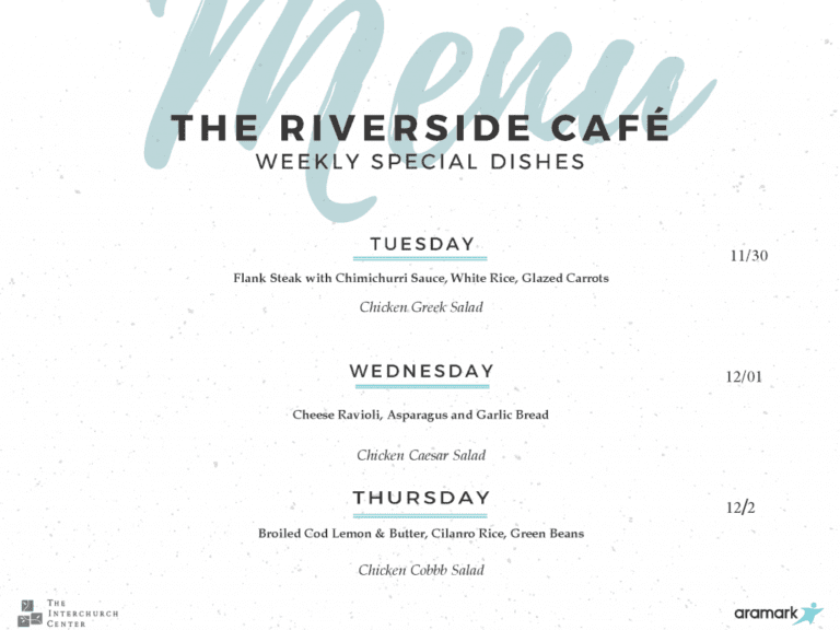 The riverside café